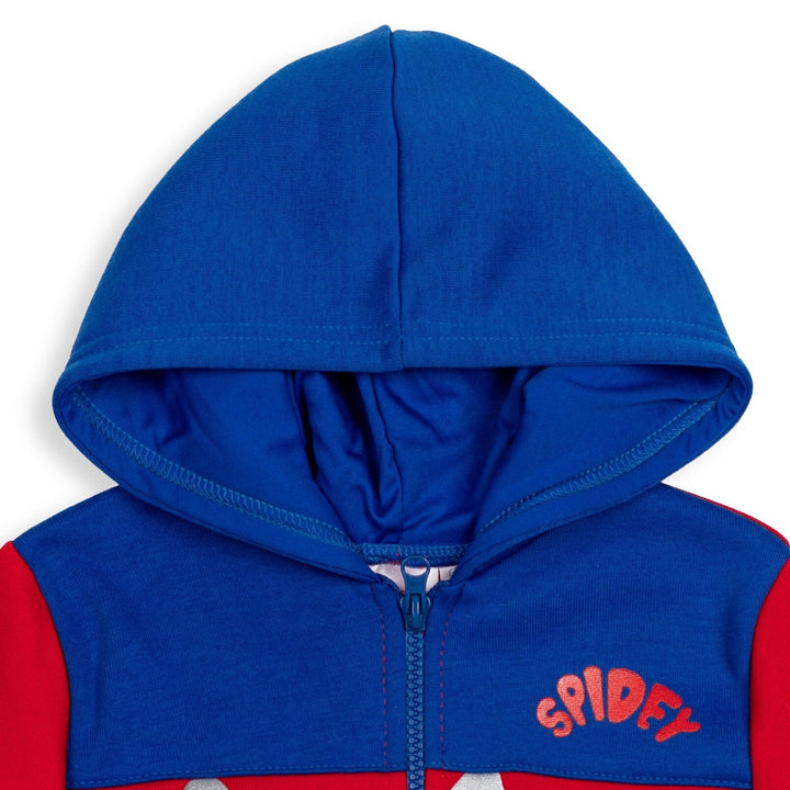 Marvel Spidey and His Amazing Friends Spider - Man Fleece Half Zip Hoodie - imagikids