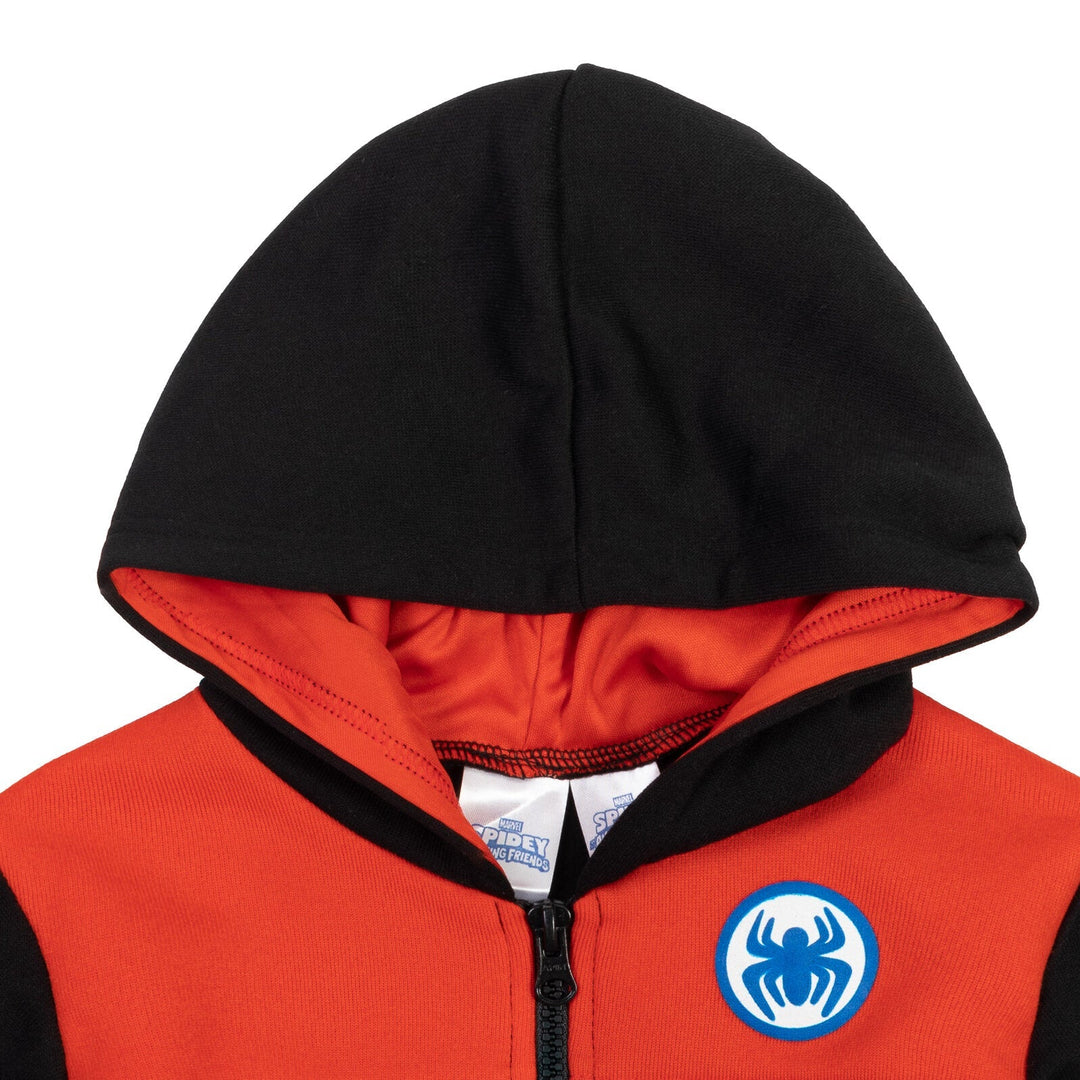 Marvel Spidey and His Amazing Friends Spider - Man Fleece Half Zip Hoodie - imagikids