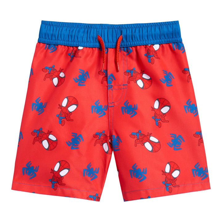 Marvel Spidey and His Amazing Friends Spider-Man UPF 50+ Swim Trunks