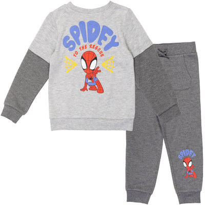 Marvel Spidey and His Amazing Friends T - Shirt & Sweatpants Set - imagikids