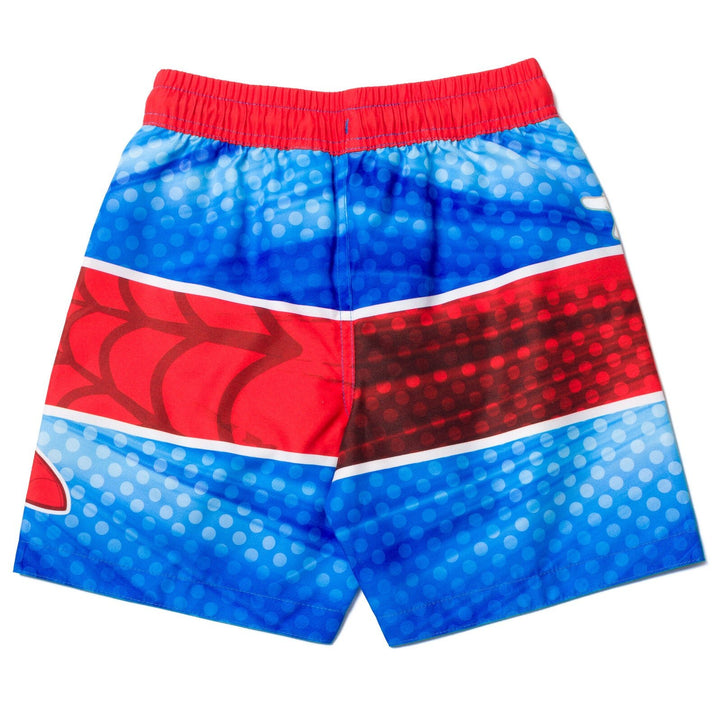 Marvel Spidey and His Amazing Friends UPF 50+ Rash Guard Swim Trunks Outfit Set - imagikids