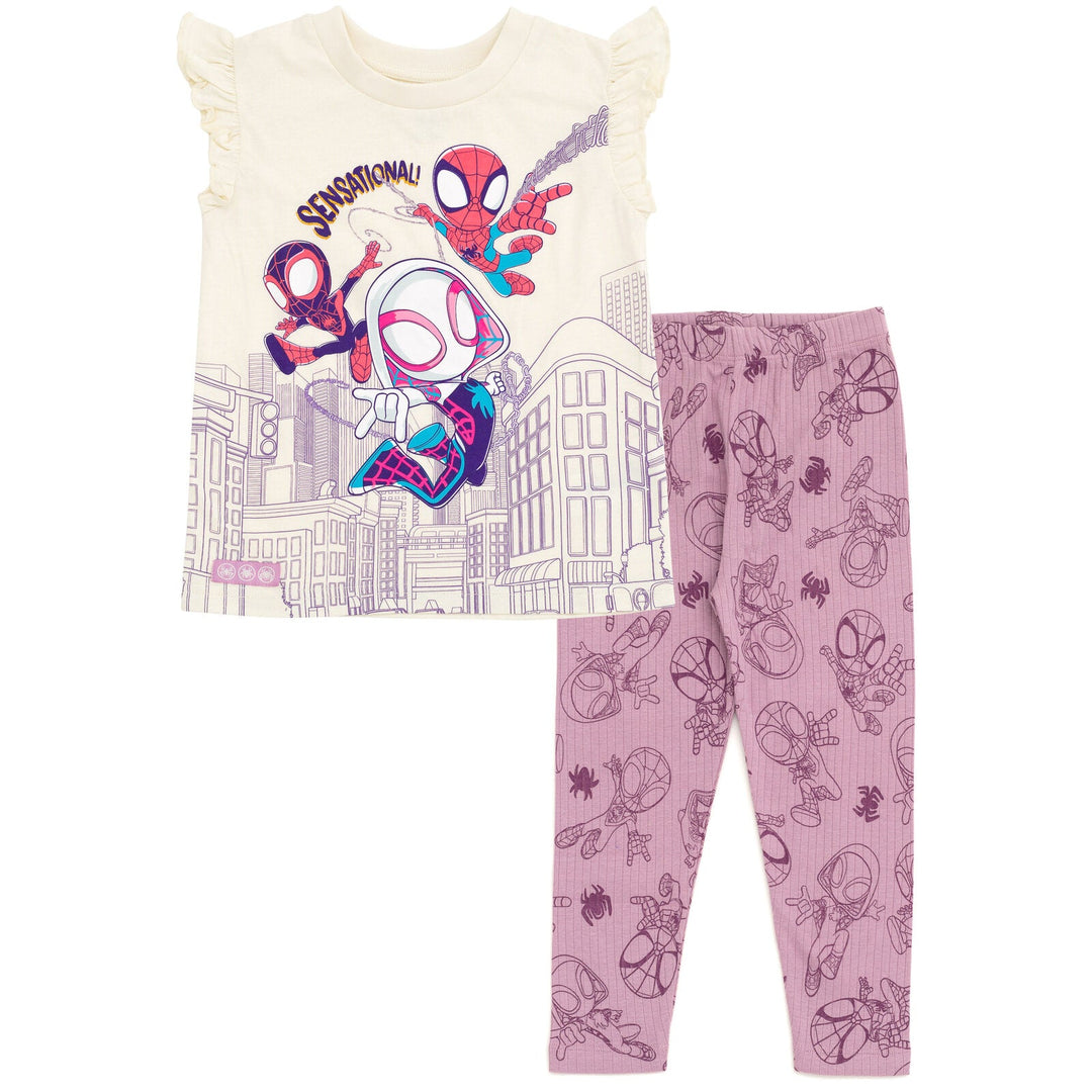 Marvel T - Shirt and Leggings Outfit Set - imagikids