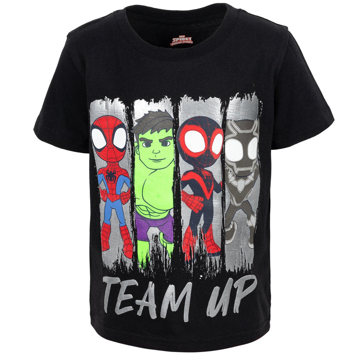 Marvel T - Shirt Tank Top and French Terry Shorts 3 Piece Outfit Set - imagikids