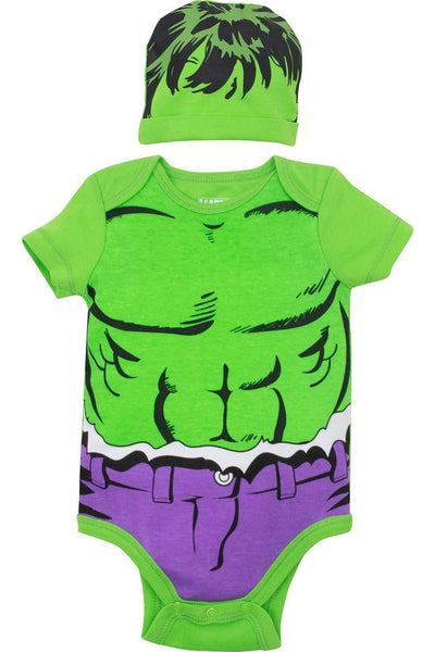 Marvel The Hulk Cosplay Bodysuit & Hat Set - imagikids