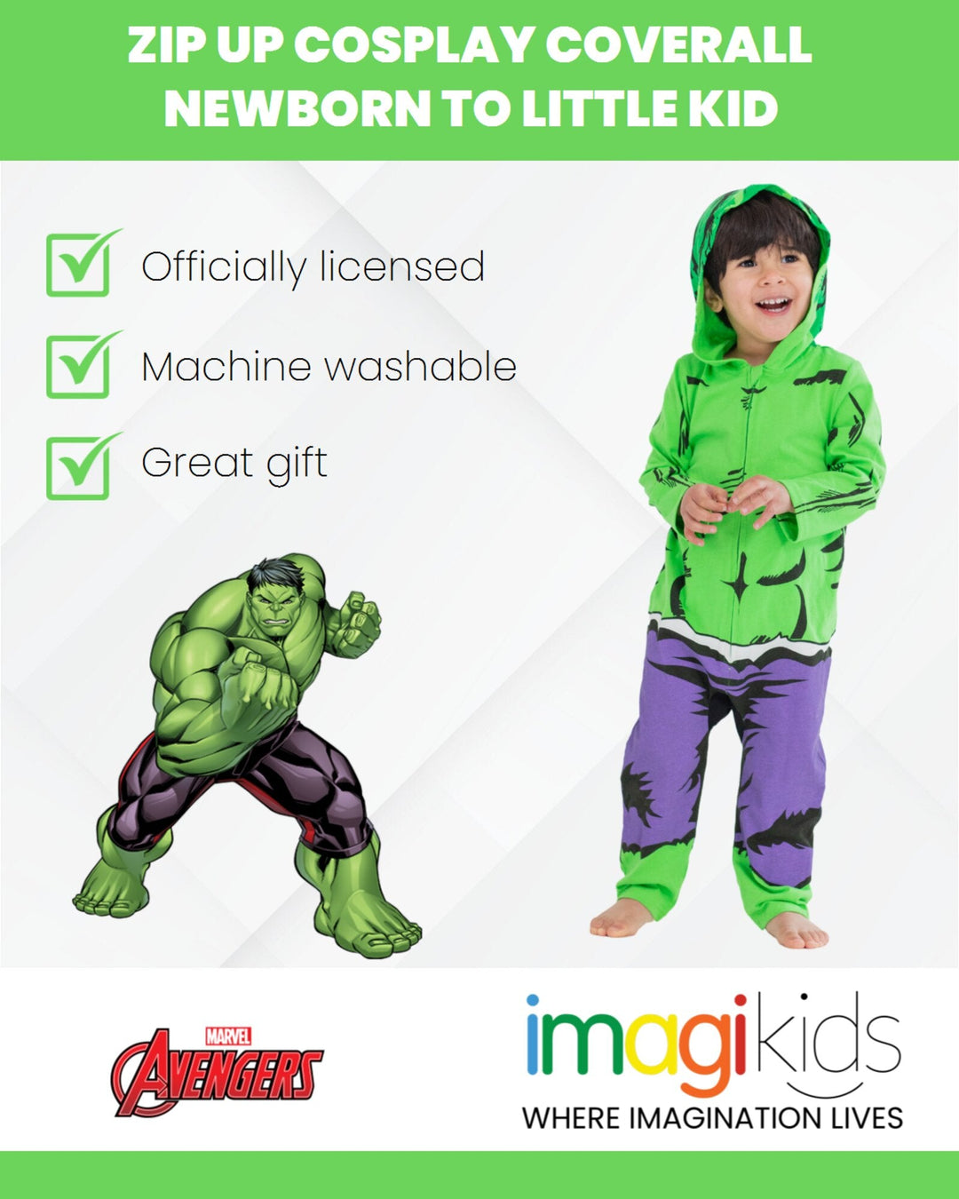 Marvel The Hulk Coverall - imagikids