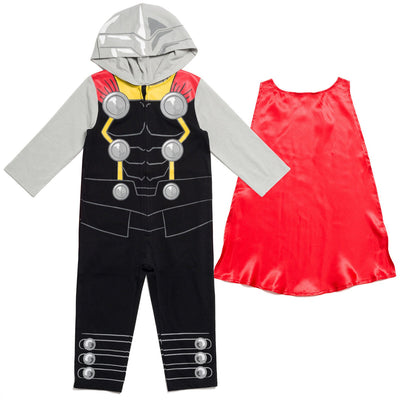 Marvel Thor Zip Up Coverall & Cape - imagikids