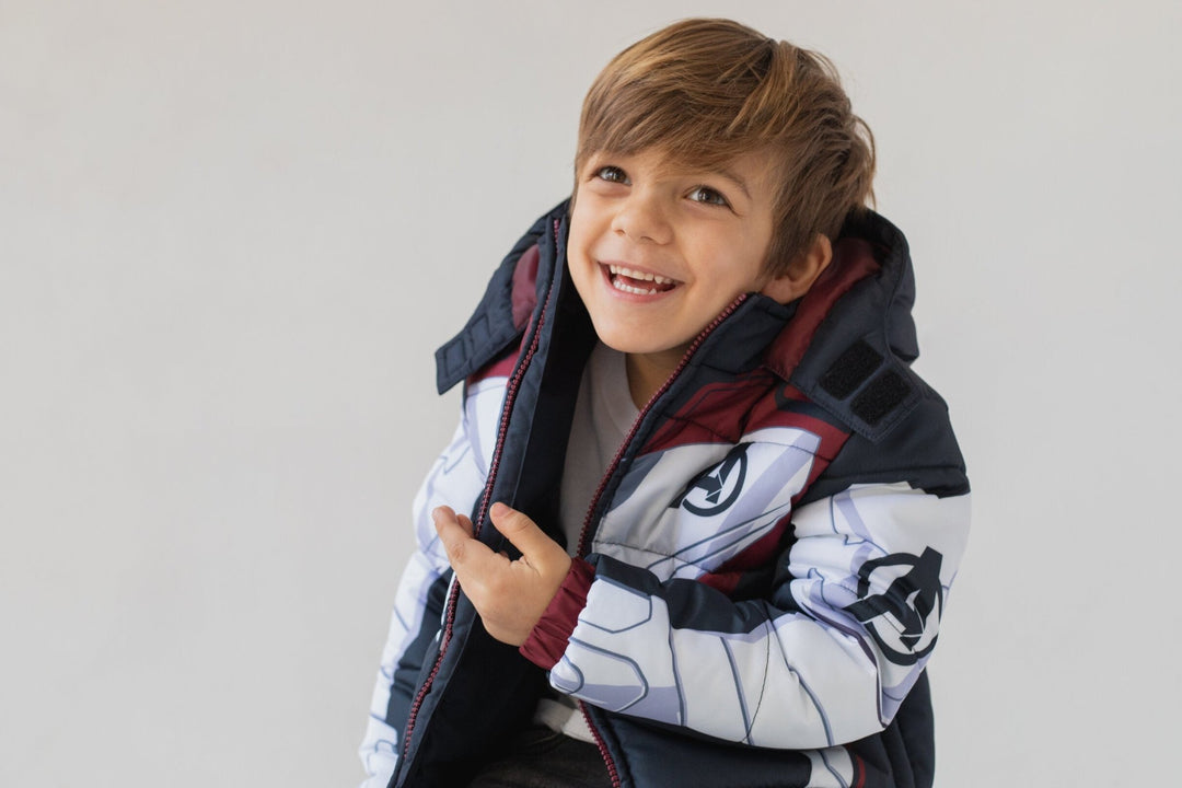 Marvel Zip Up Winter Coat Puffer Jacket - imagikids