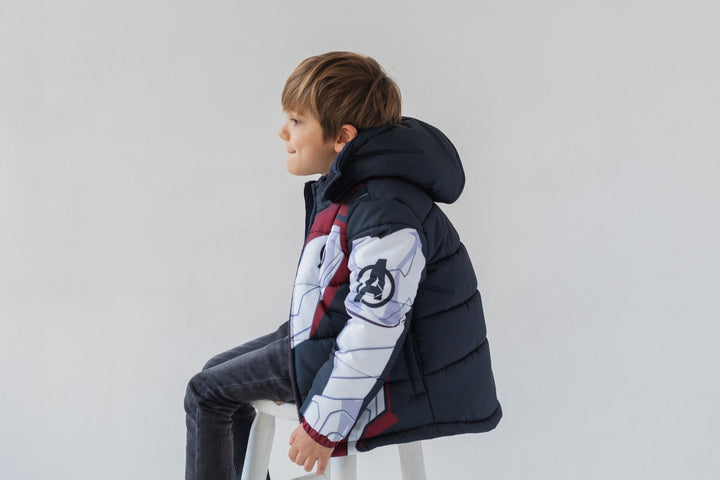 Marvel Zip Up Winter Coat Puffer Jacket - imagikids