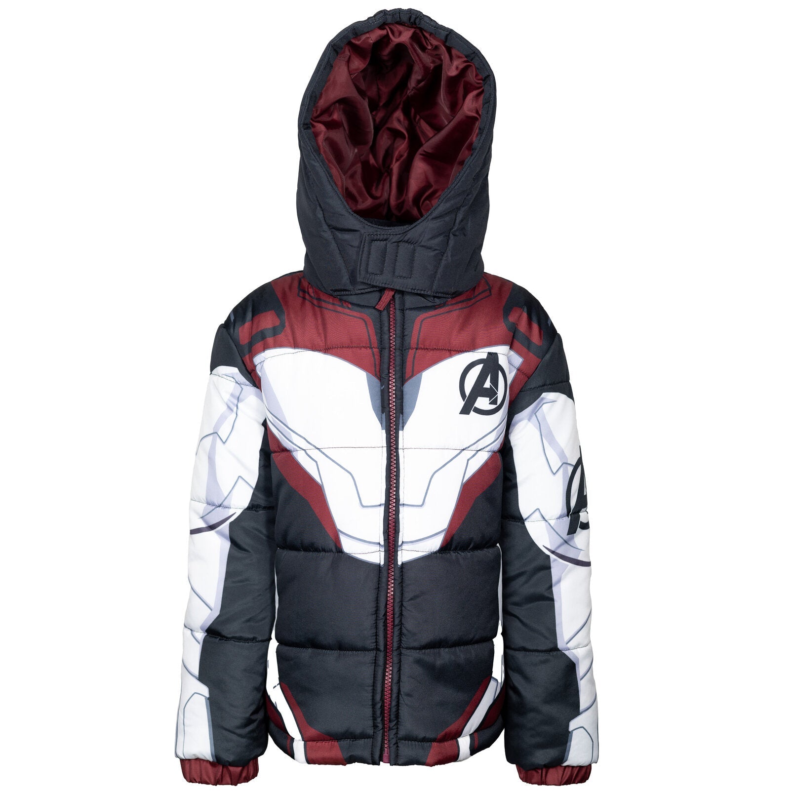 Marvel Avengers Black Panther Zip Up Winter Coat Puffer Jacket