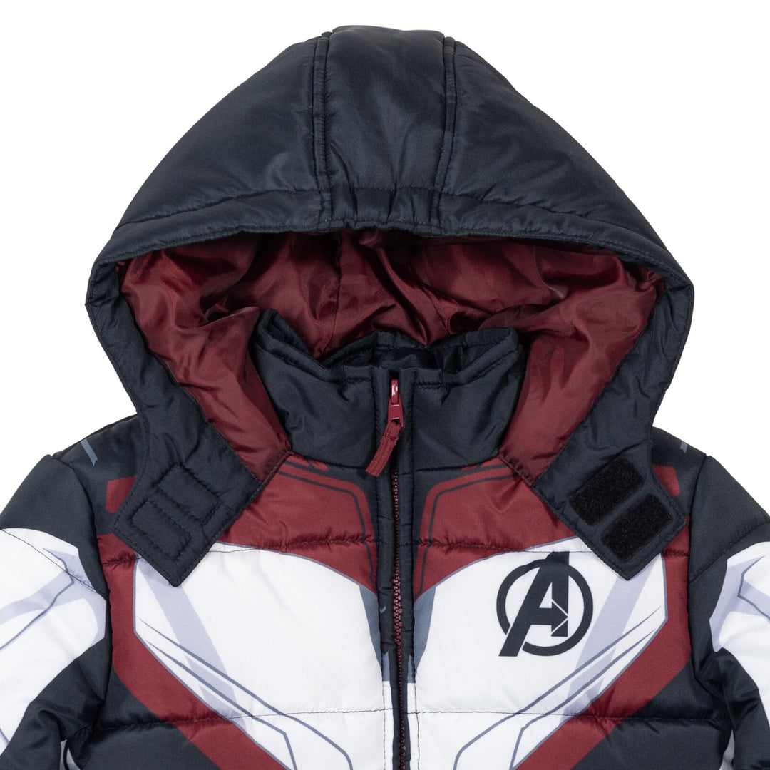 Marvel Zip Up Winter Coat Puffer Jacket - imagikids