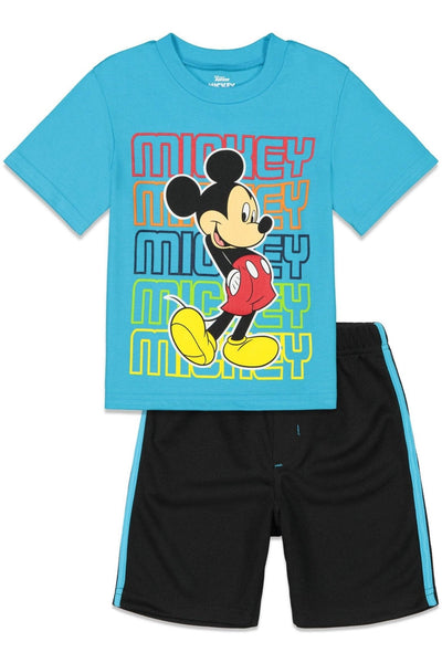 Mickey Mouse Graphic T - Shirt & Shorts Set - imagikids