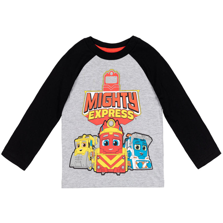 Paquete de 2 camisetas gráficas de manga larga Mighty Express