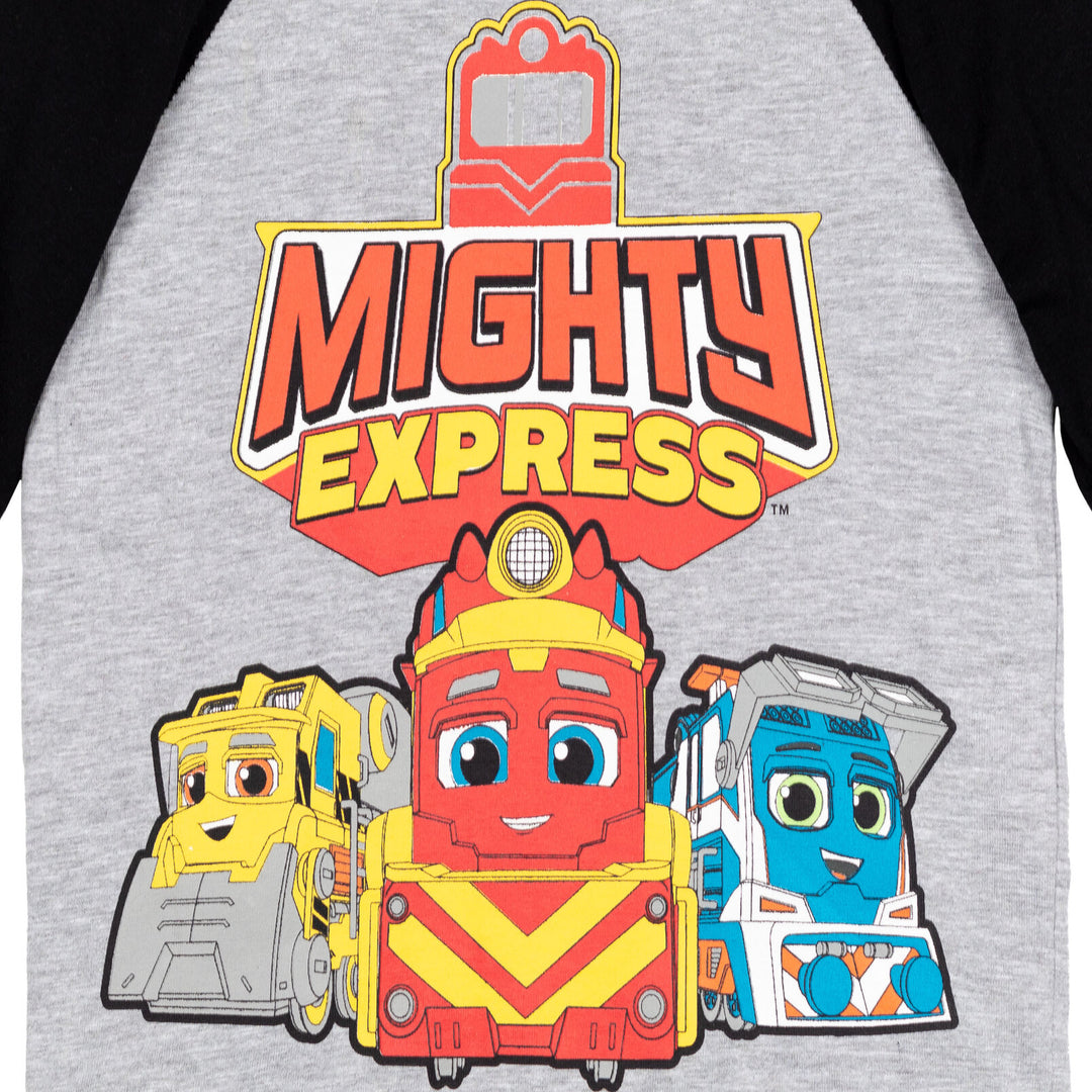 Paquete de 2 camisetas gráficas de manga larga Mighty Express