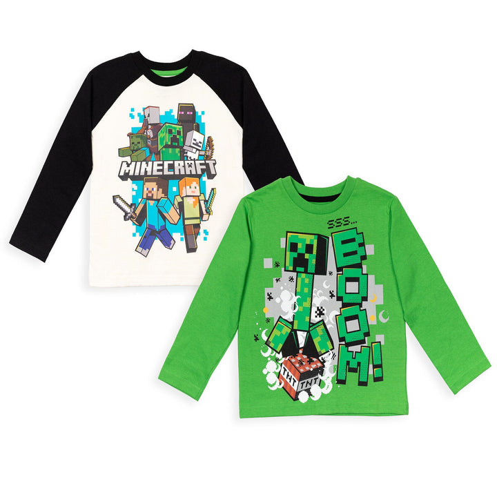 Minecraft 2 Pack Long Sleeve T - Shirts - imagikids