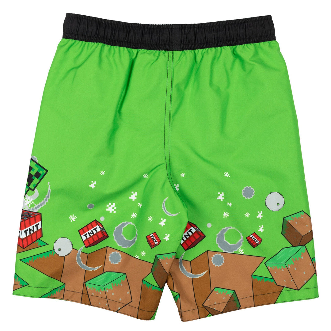 Minecraft 3 Pack Swim Trunks Bathing Suits - imagikids