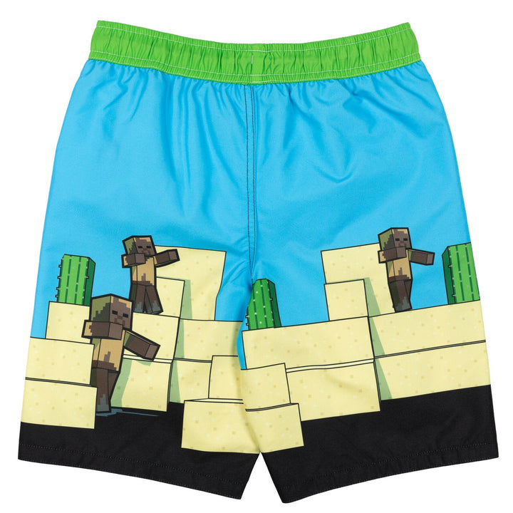 Minecraft 3 Pack Swim Trunks Bathing Suits - imagikids