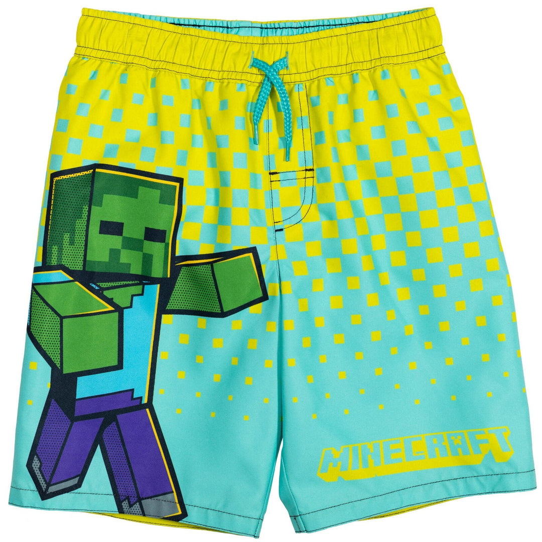 Minecraft 3 Pack Swim Trunks Bathing Suits - imagikids