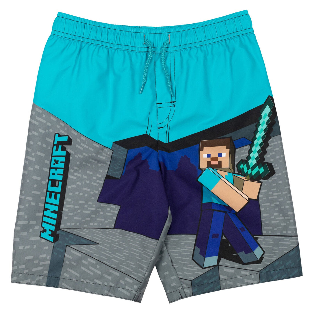 Minecraft 3 Pack Swim Trunks Bathing Suits - imagikids