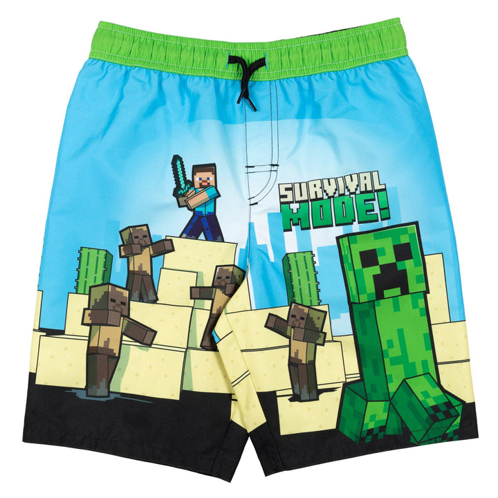 Minecraft 3 Pack Swim Trunks Bathing Suits - imagikids