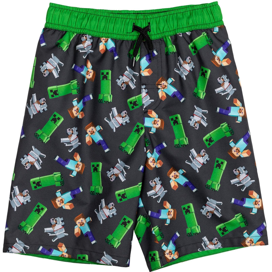 Minecraft 3 Pack Swim Trunks Bathing Suits - imagikids