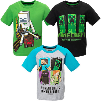 Minecraft 3 Pack T - Shirts - imagikids