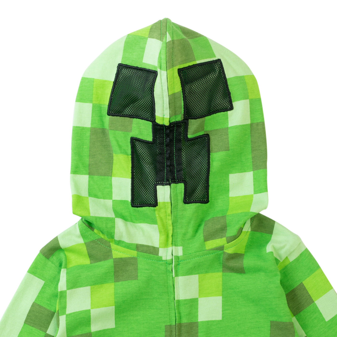 Minecraft Youth Large Green Creeper Suit Zip Up Hoodie
