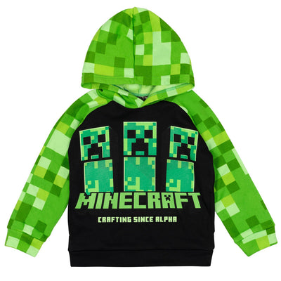 Minecraft Creeper Fleece Pullover Hoodie - imagikids
