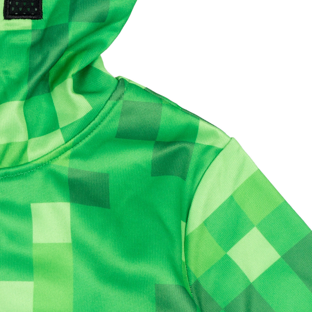 Minecraft Creeper Fleece Zip Up Hoodie