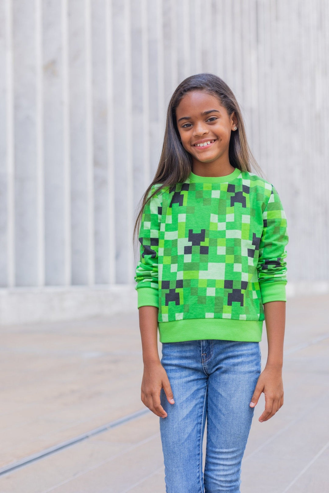 Minecraft Creeper French Terry Sweatshirt - imagikids