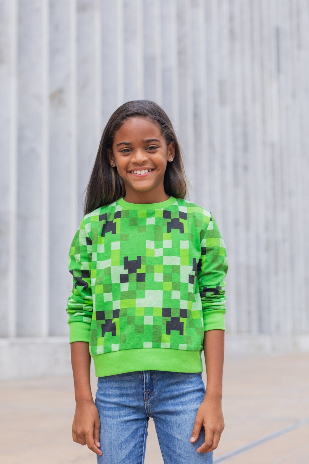 Minecraft Creeper French Terry Sweatshirt - imagikids