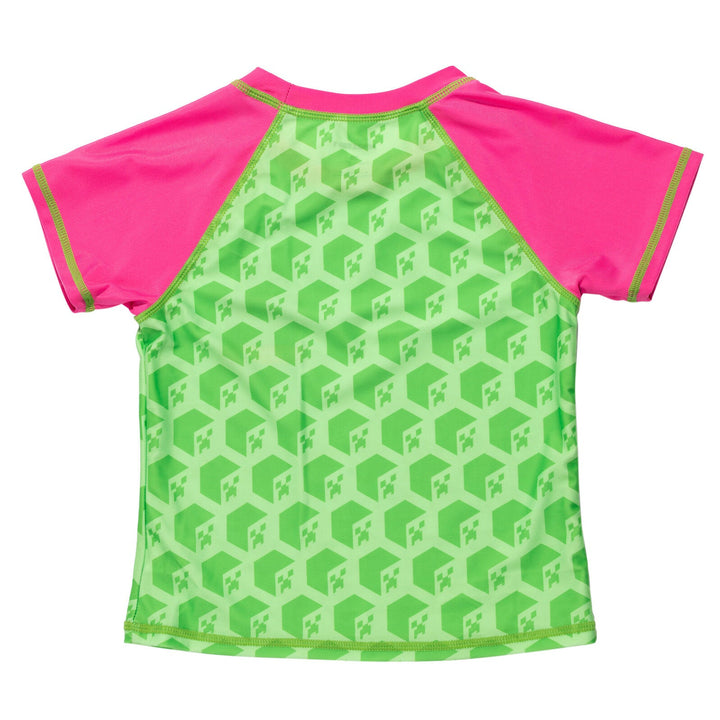 Minecraft Creeper Rash Guard and Bikini Bottom - imagikids