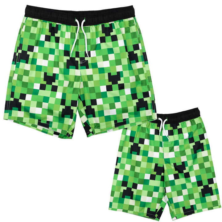 Minecraft Creeper Swim Trunks Bathing Suit - imagikids