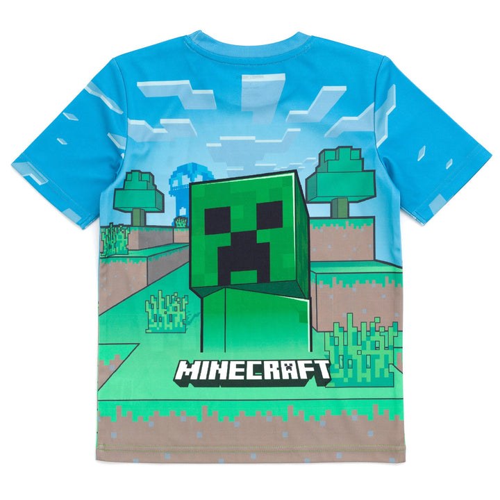 Minecraft Creeper T - Shirt and Shorts Outfit Set - imagikids