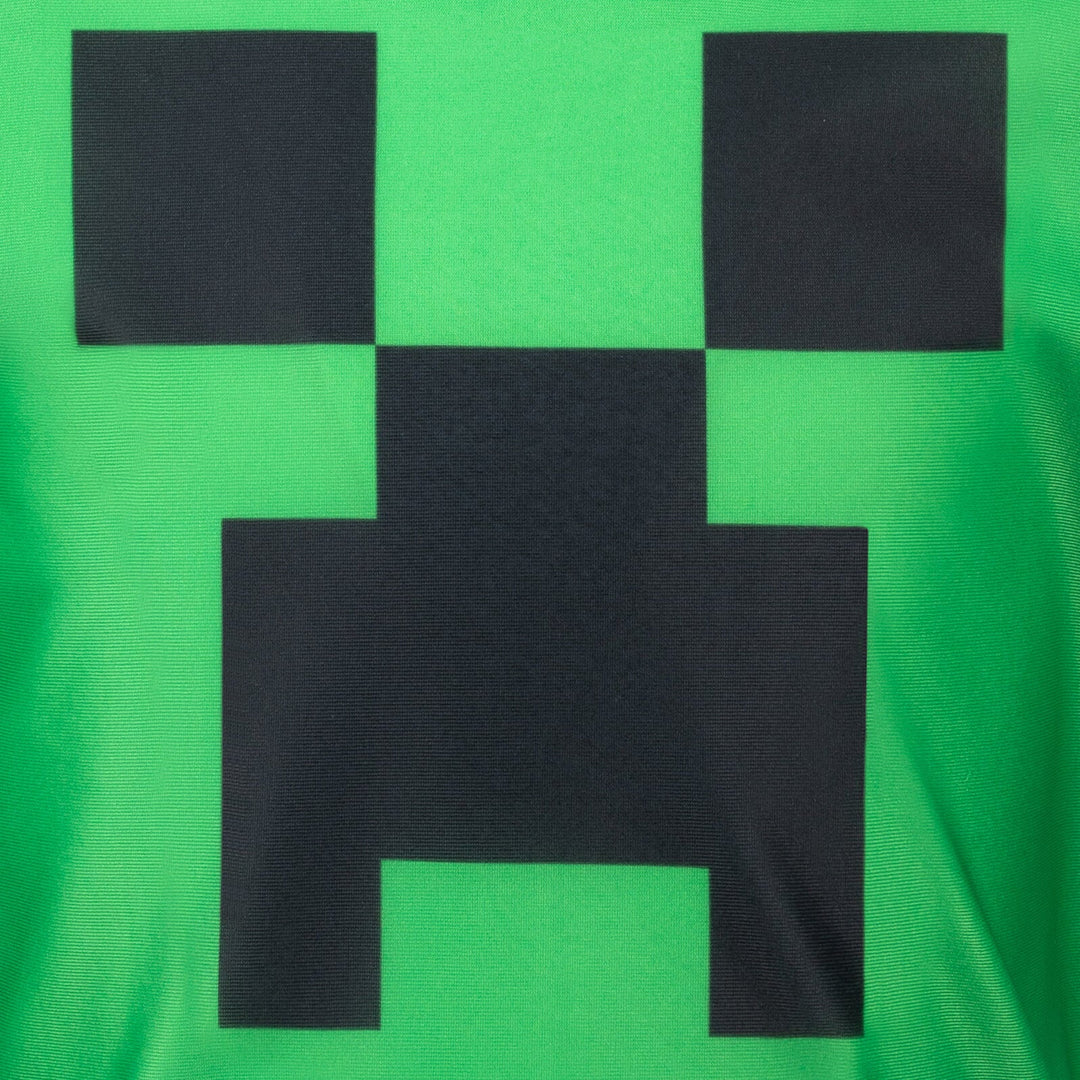 Minecraft Creeper UPF 50+ Rash Guard Swim Shirt - imagikids