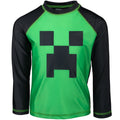 Minecraft Creeper UPF 50+ Rash Guard Swim Shirt