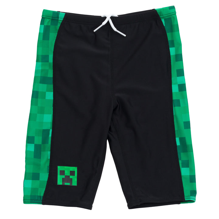 Minecraft Creeper UPF 50+ Swim Jammers Swimsuit