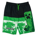 Minecraft Creeper UPF 50+ Swim Trunks Bathing Suit
