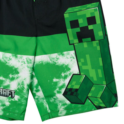 Minecraft Creeper UPF 50+ Swim Trunks Bathing Suit