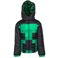 Minecraft Creeper Zip Up Winter Coat Puffer Jacket