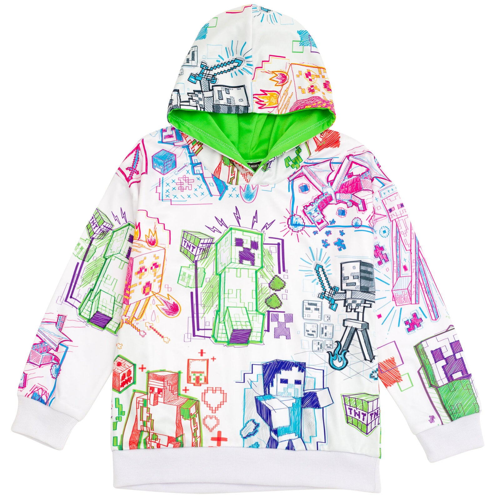 Minecraft Fleece Pullover Hoodie | FREE Shipping on Orders $50+ and ...