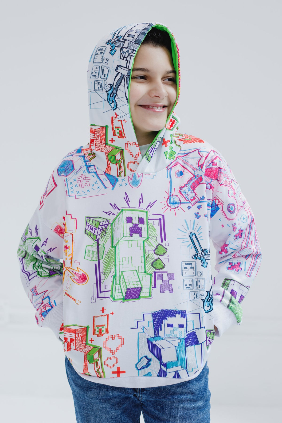 Minecraft Fleece Pullover Hoodie | FREE Shipping on Orders $50+ and ...