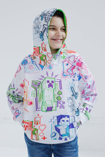 Minecraft Fleece Pullover Hoodie