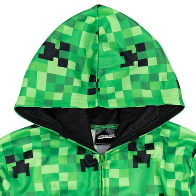 Minecraft Fleece Zip Up Hoodie