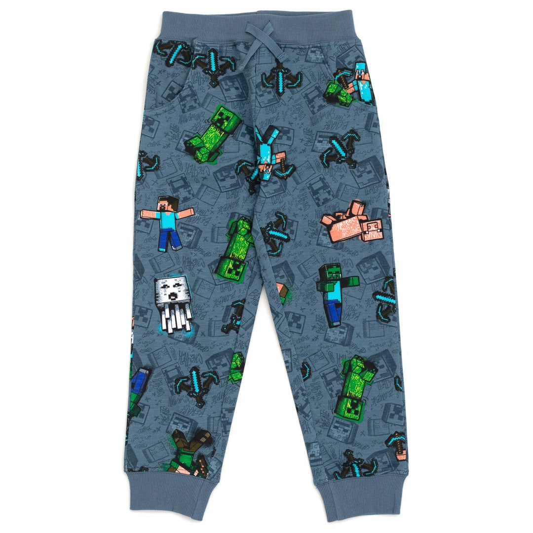 Minecraft French Terry Sweatshirt and Jogger Pants Set - imagikids