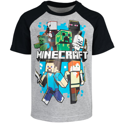 Minecraft T-Shirt and French Terry Shorts Outfit Set