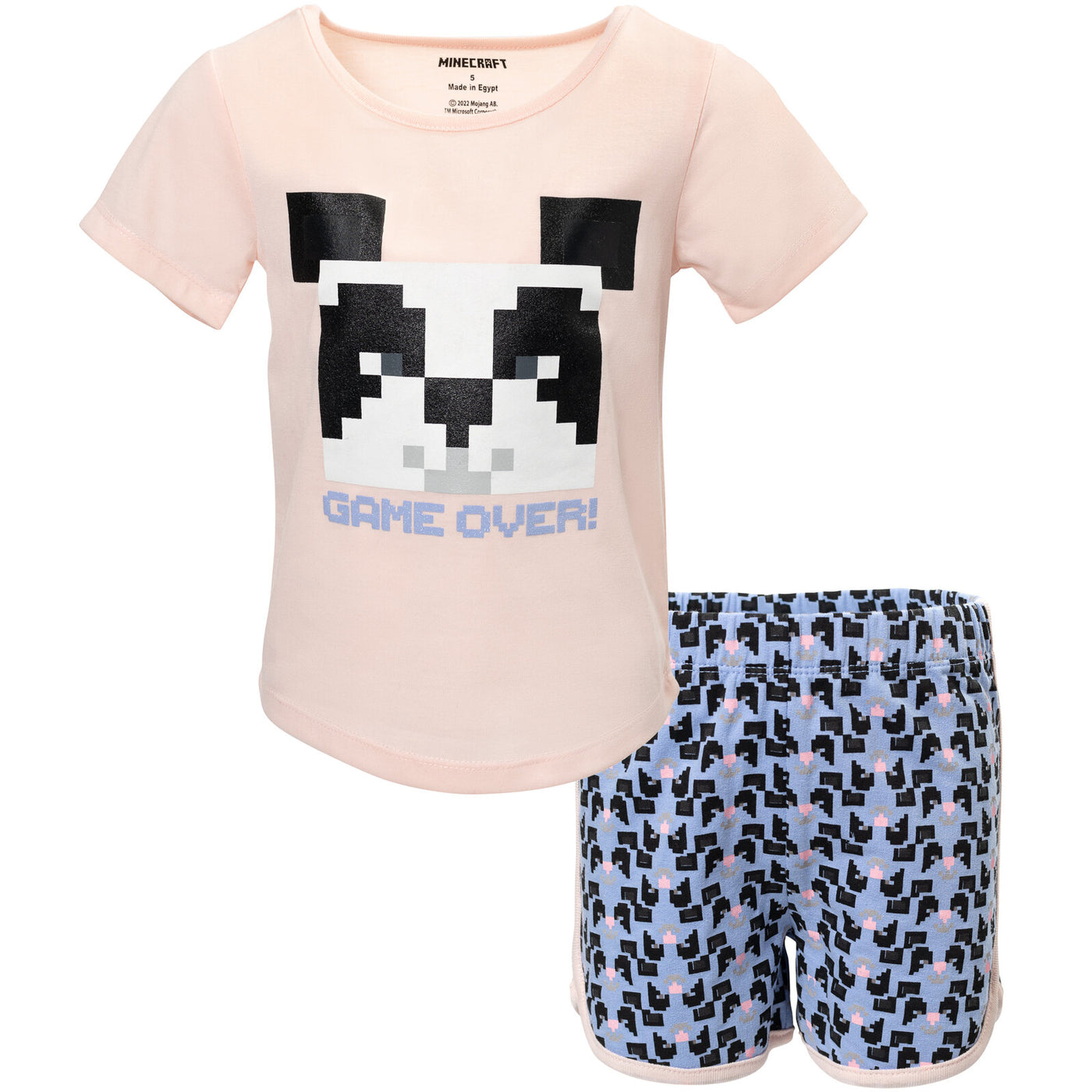 Pullover Graphic T-Shirt  & French Terry Shorts