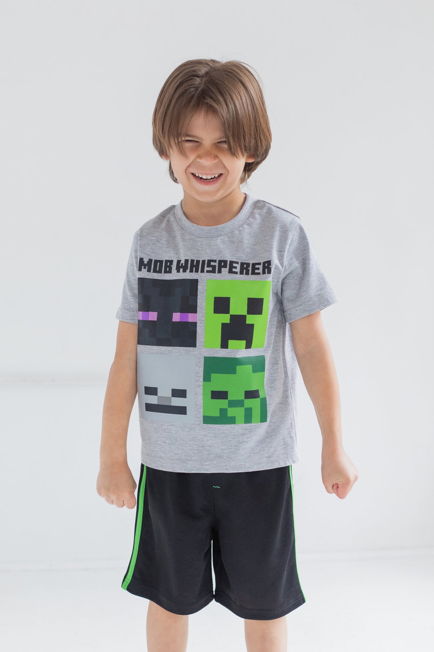 Minecraft T-Shirt and Mesh Shorts Outfit Set
