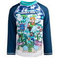 Minecraft UPF 50+ Rash Guard Swim Shirt