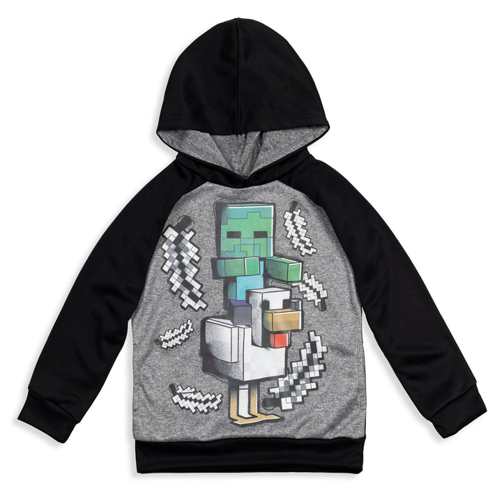 Minecraft Zombie Fleece Pullover Hoodie