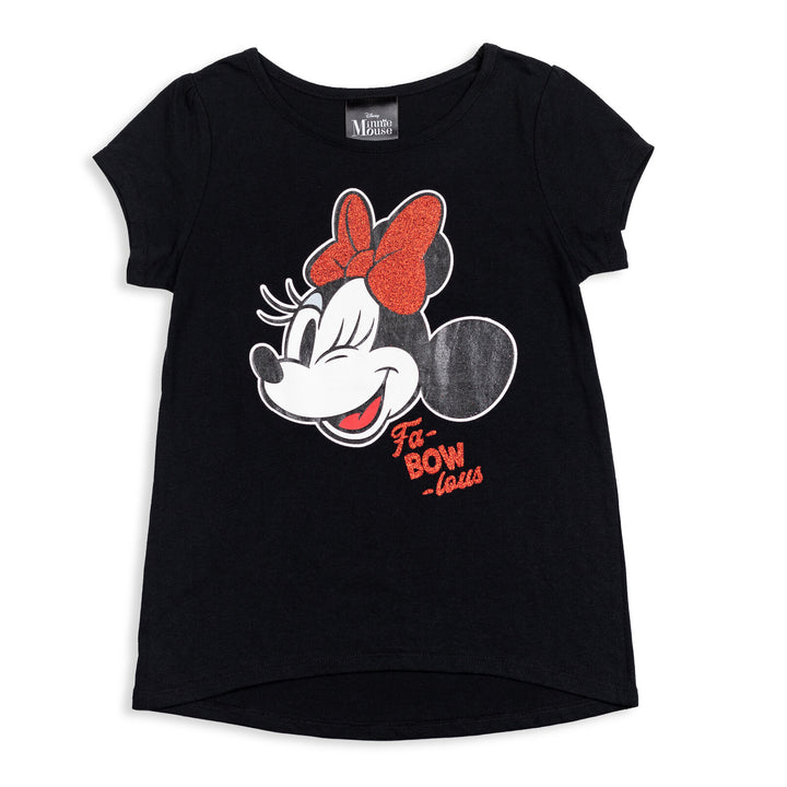 Paquete de 2 camisetas gráficas con volantes de Minnie Mouse